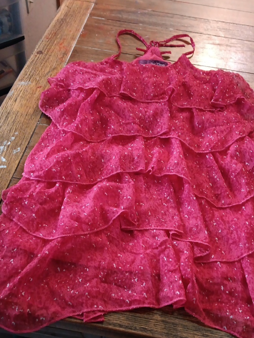 Epic Threads Girls' Pink Ruffled Halter Dress